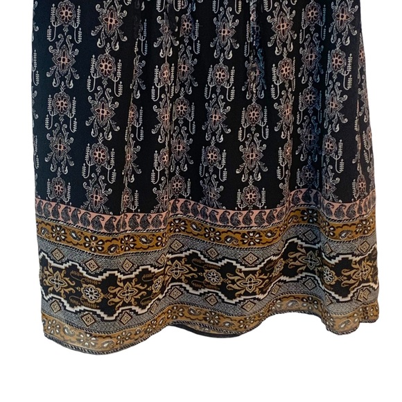 Madewell Lace Up Burnished Floral 3/4 Sleeve Sheer Mini Dress Women’s Size 2 - Picture 5 of 12